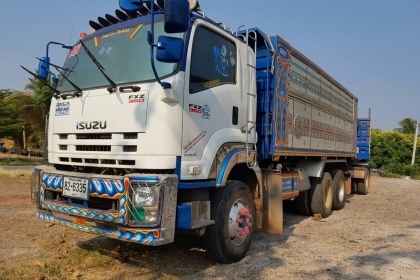 ขายรถพ่วงดัมพ์ ISUZU เครื่อง 360 แรง ปี 56 กระบะดัมพ์มิเนียมแม่ลูก ลูก 3 เพลายัด ไมล์ 115,xxx สดและผ่อน