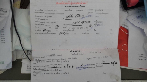 6 ล้อท้ายลาด 120 แรง(เดิม115) ลงเล่มแล้ว ภาษีปี 60 รถสภาพดี สวย เล่มทะเบียนพร้อม