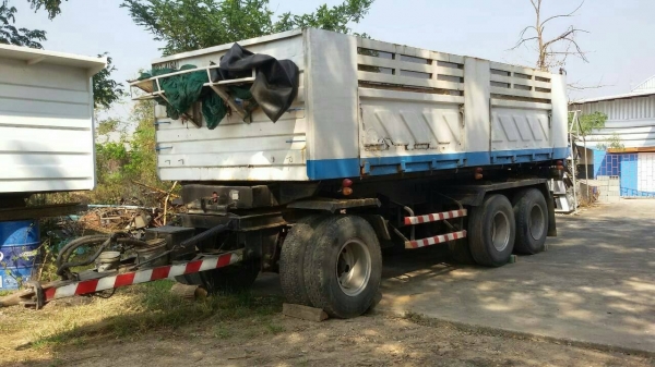 ขายลูกพ่วง สามเพลาแท้ กระบะเหล็กดั๊มสามมิตร รถปี 50