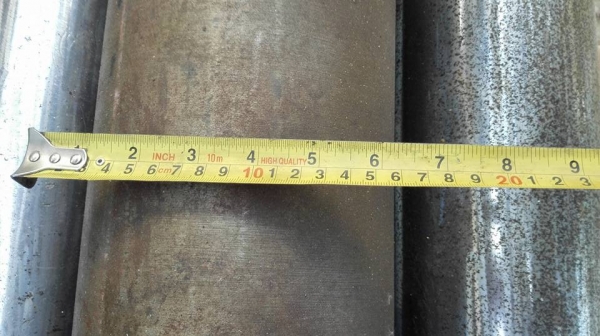 ** Sold **เครื่องม้วนเหล็กแผ่นยาว 8 ฟุต 250 cm. เพลาตัน ลูกกลิ้งโต 7" ม้วนหนา 9 mm. หัวเพลาม้วนแป๊ปได้ ระบบไฟ 380V.