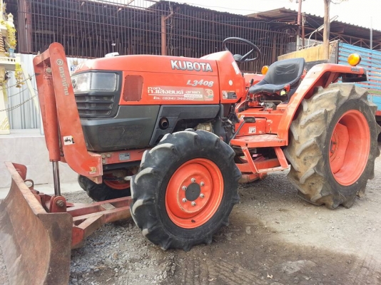 คูโบต้า L3408 4 WD พร้อมใบมีดดันหน้า ...เล่มทะเบียนพร้อม