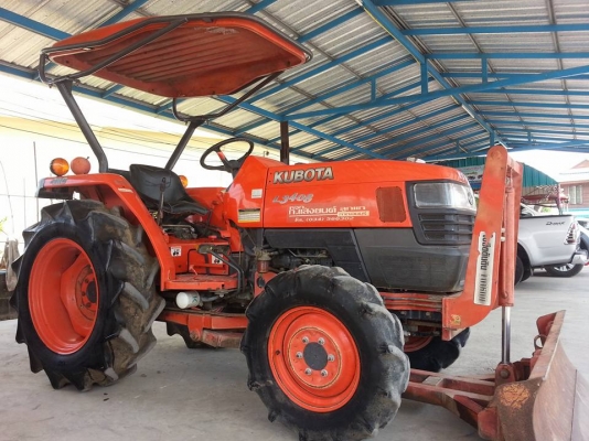 คูโบต้า L3408 4 WD พร้อมใบมีดดันหน้า ...เล่มทะเบียนพร้อม