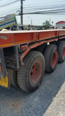 หาง เทนเลอร์ ปี46 พื้นเรียบ 3เพา สามมิตแท้ ยาว 12.50ม สภาพดีช่วงล่างเเน่น พร้อมใช้งาน ทะเบียนพร้อมโอน