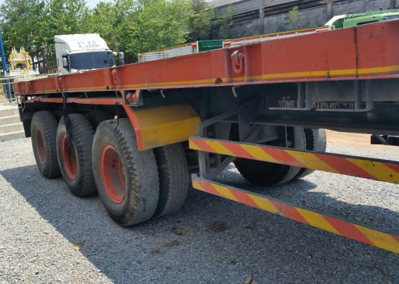 หาง เทนเลอร์ ปี46 พื้นเรียบ 3เพา สามมิตแท้ ยาว 12.50ม สภาพดีช่วงล่างเเน่น พร้อมใช้งาน ทะเบียนพร้อมโอน