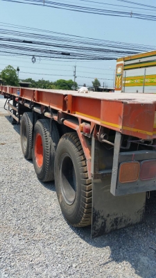 หาง เทนเลอร์ ปี46 พื้นเรียบ 3เพา สามมิตแท้ ยาว 12.50ม สภาพดีช่วงล่างเเน่น พร้อมใช้งาน ทะเบียนพร้อมโอน