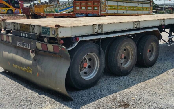 หาง เทนเลอร์ ปี55 สามมิตแท้ พื้นเรียบ 3เพา ยาว12.50ม สภาพดีสวยพร้อมใช้งาน ทะเบียนพร้อมโอน