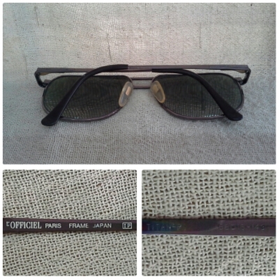 แว่นตาไททาเนียมบริสุทธิ์/แบรนด์ดังฝรั่งเศส L'OFFICIEL PARIS made in Japan  บิ๊กไซซ์!