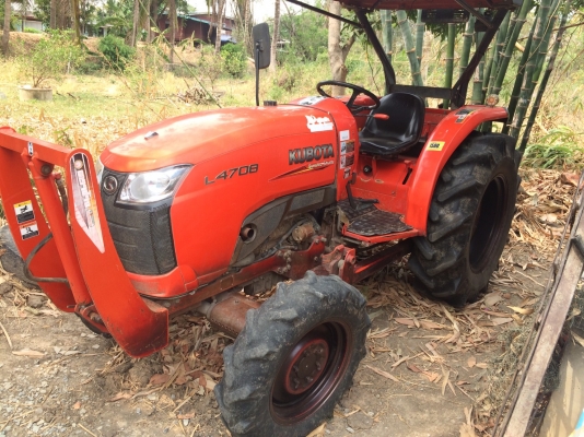 คูโบต้าL4708พร้อมใบมีดโรตารีอุปกรณ์2อย่างครบเลยครับ