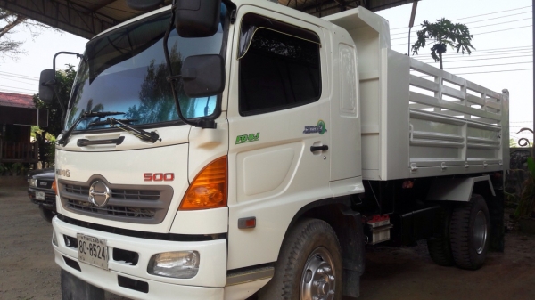 ขายรถหกล้อดัมพ์ Hino Mega S500 เครื่อง 220 แรง ปี 54 ช่วงยาว 4 เมตร ยาง 9.00 ทะเบียนพร้อม