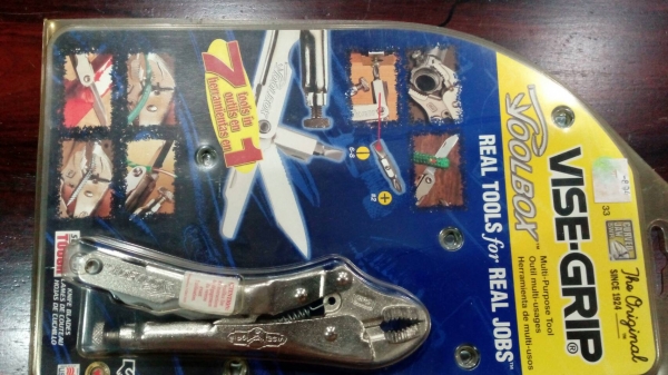 ขายคีมล็อกแบบพับได้VISE-GRIP  Made in USA.งานเก่าเก็บ