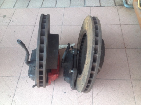 ปั้มพร้อมจาน BREMBO เบ้นเเท้จาน330หนา30มิลเก่าญี่ปุ่นเเท้สภาพดีผ้าเบครพอได้