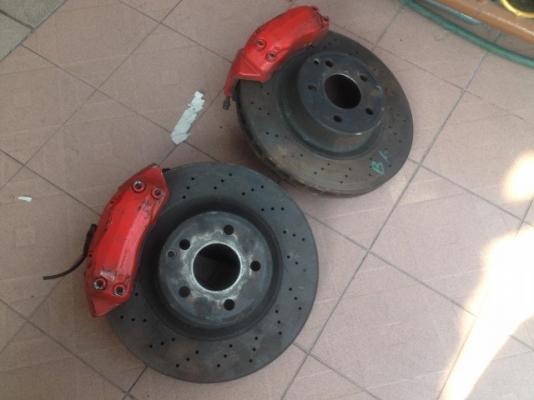 ปั้มพร้อมจาน BREMBO เบ้นเเท้จาน330หนา30มิลเก่าญี่ปุ่นเเท้สภาพดีผ้าเบครพอได้