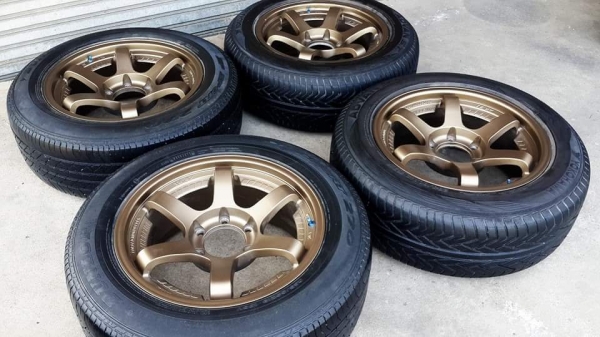 TE37 ขอบ 18 6รู แถมยาง