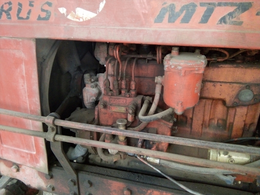 รถไถแมกซี้ MTZ 570 ทำงานปกติดันหน้าผานหลัง