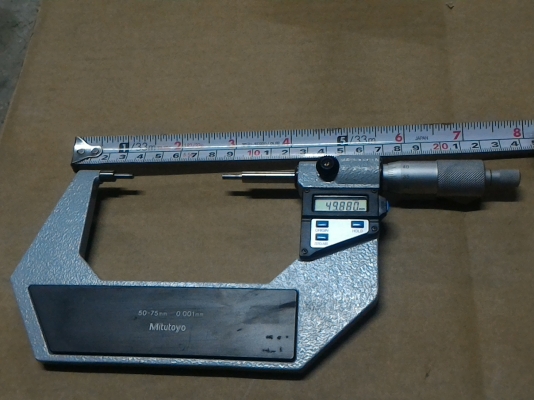 ไมโครมิเตอร์ดิจิตอลแบบพิเศษ ยี่ห้อ Mitutoyo  จากญี่ปุ่น สภาพสวย เชื่อมต่อคอมพิวเตอร์บันทึกค่าได้ ช่วงการวัด 50 - 75 มม.