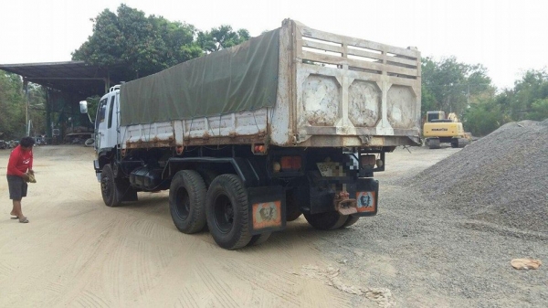 ขาย10ล้อพ่วง HINO FM 2K 260เครื่องเดิม แชชซีสวย ลูก2คาน ดัมพ์หินทราย แม่ลูก เอกสารพร้อม