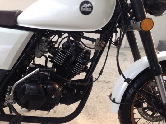 Stallion Centaur 150cc สีขาว รถ 6 เดือนสภาพใหม่ป้ายแดง สวย