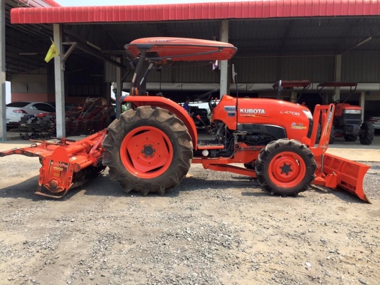 ขายรถไถคูโบต้า L4708(4WD)2เพลา พร้อมอุปกรณ์ใบมีดดันดินหน้าและโลเตอร์รีจอบหมุน รถสวย ใช้งาน 700 ชม. ขายราคา 398,000 บาท สนใจติดต่อ 081-9136451 ค่ะ หรือ ขอดูรูปเพิ่มเติมได้ทาง line:bow6451 ค่ะ