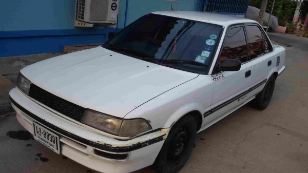 โตโยต้า (โดเรม่อน) เครื่อง4-A เครื่องหัวฉีดดีมาก ช่วงล่างดีแอร์เย็น วิทยุ  DVD MP3  กระจกไฟฟ้า พวงมาลัยเพาเวอร์ เซ็นทรัลล๊อก ดิสเบรค 4 ล้อ แก๊ส-น้ำมัน  (ทะเบียนแท้เดิม)