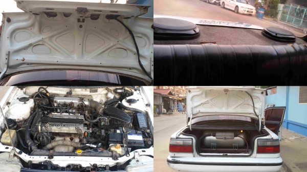 โตโยต้า (โดเรม่อน) เครื่อง4-A เครื่องหัวฉีดดีมาก ช่วงล่างดีแอร์เย็น วิทยุ  DVD MP3  กระจกไฟฟ้า พวงมาลัยเพาเวอร์ เซ็นทรัลล๊อก ดิสเบรค 4 ล้อ แก๊ส-น้ำมัน  (ทะเบียนแท้เดิม)