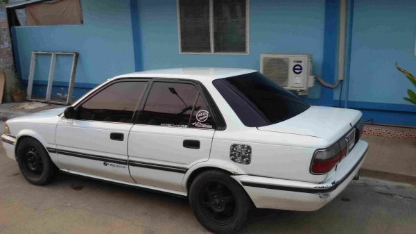 โตโยต้า (โดเรม่อน) เครื่อง4-A เครื่องหัวฉีดดีมาก ช่วงล่างดีแอร์เย็น วิทยุ  DVD MP3  กระจกไฟฟ้า พวงมาลัยเพาเวอร์ เซ็นทรัลล๊อก ดิสเบรค 4 ล้อ แก๊ส-น้ำมัน  (ทะเบียนแท้เดิม)