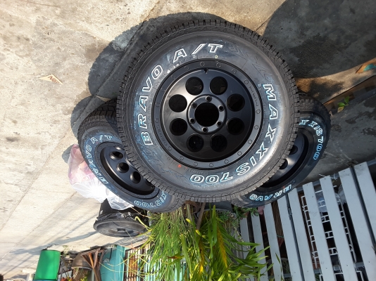 ล้อใหม่ lenso max1 พร้อมยางใหม่ maxxis 265 70 16 ปี 16 ชุดล่ะ 24000