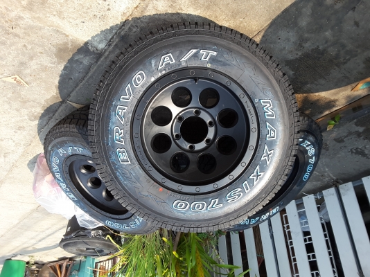 ล้อใหม่ lenso max1 พร้อมยางใหม่ maxxis 265 70 16 ปี 16 ชุดล่ะ 24000