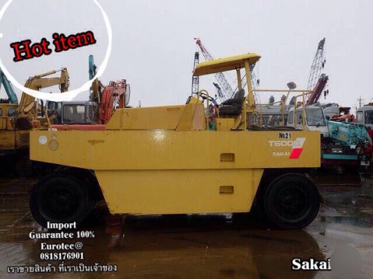 ขาย รถบดล้อยาง sakai T600C จำหน่าย รถ เครื่องจักร อุปกรณ์ทุกชนิด นำเข้า100\% ราคาถูก eurotec 0818176901