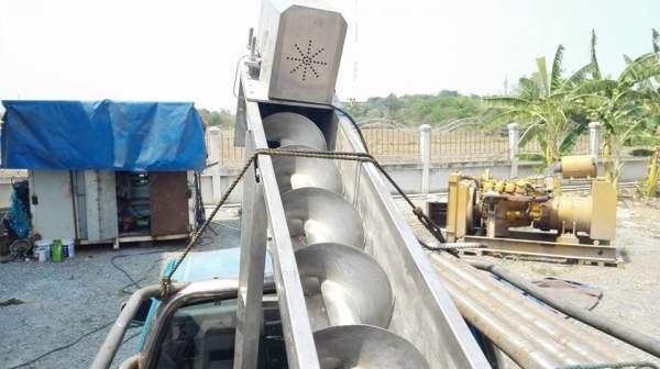 ** SOLD ** สกรูลำเลียง อาหาร/วัตถุดิบ วัสดุสแตนเลสทั้งตัวและโครงสร้าง สภาพใหม่มากๆ ไฟ 380V อุปกรณ์ครบทุกชิ้นพร้อมใช้งาน.