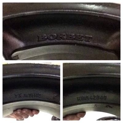 ขายแม็ก borbet made in germanyแท้ 4รู100 ขอบ16 กว้าง7.5et40 จำนวน4วง สภาพดี ราคาุ6500บาท โทร0924462525โส กทม