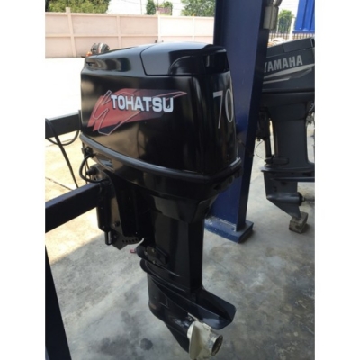 ขายเครื่องยนต์เรือเร็ว Tohatsu 70แรงม้า 2จังหวะ 3สูบ มือสองญี่ปุ่น