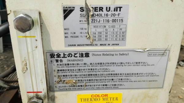 Sell> ขายชุดปั้มไฮดรอลิค Power Unit Daikin มอเตอร์ 2 แรง พร้อมคอนโทรลไฟฟ้า