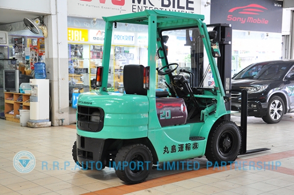 ขายรถโฟล์คลิฟท์มือสอง MITSUBISHI รุ่น FG20-03225  ราคา 175,000 บาท นำเข้าจากประเทศญี่ปุ่น 100\% ไม่เคยใช้งานในประเทศไทย