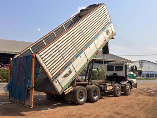 แสงฟ้าเต๊นท์รถ//ขายรถพ่วงเปอร์เฟียร์24ล้อ เครื่อง P11C-320แรง ดั้มแม่ลูกกระบะมิเนียม  1,450,000