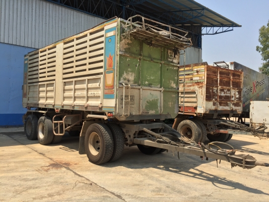 แสงฟ้าเต๊นท์รถ//ขายรถพ่วงเปอร์เฟียร์2คานหน้า เครื่อง P11C-320แรง ดั้มแม่ลูกกระบะมิเนียม  ลูกดั้ม3คาน