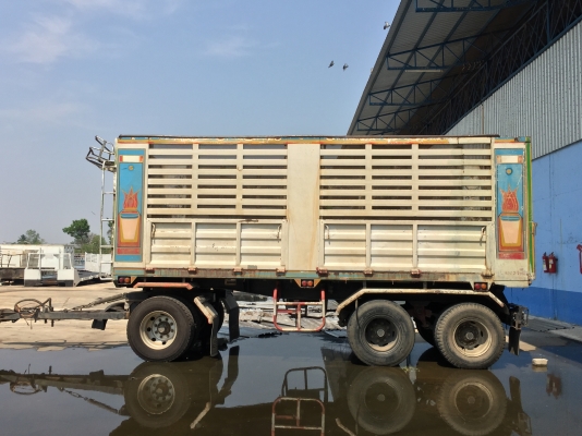 แสงฟ้าเต๊นท์รถ//ขายรถพ่วงเปอร์เฟียร์2คานหน้า เครื่อง P11C-320แรง ดั้มแม่ลูกกระบะมิเนียม  ลูกดั้ม3คาน