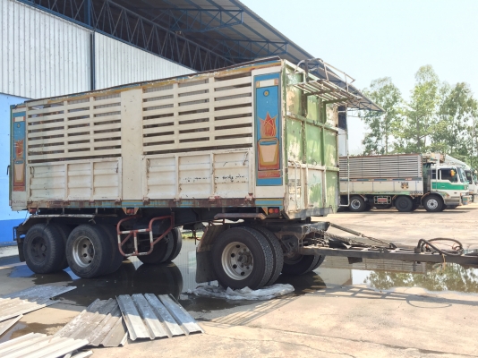 แสงฟ้าเต๊นท์รถ//ขายรถพ่วงเปอร์เฟียร์2คานหน้า เครื่อง P11C-320แรง ดั้มแม่ลูกกระบะมิเนียม  ลูกดั้ม3คาน