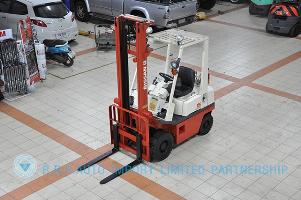 ขายรถโฟล์คลิฟท์มือสอง NISSAN รุ่น H01-004203 ราคา155,000 บาทนำเข้าจากประเทศญี่ปุ่น 100\% ไม่เคยใช้งานในประเทศไทย