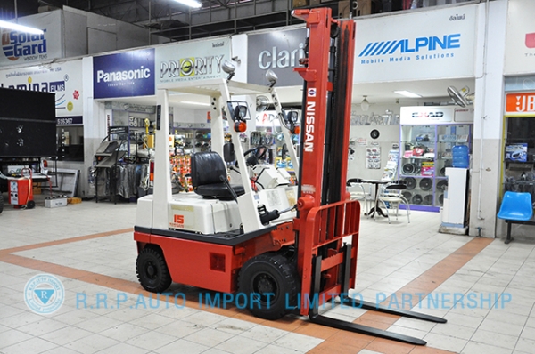 ขายรถโฟล์คลิฟท์มือสอง NISSAN รุ่น H01-004203 ราคา155,000 บาทนำเข้าจากประเทศญี่ปุ่น 100\% ไม่เคยใช้งานในประเทศไทย