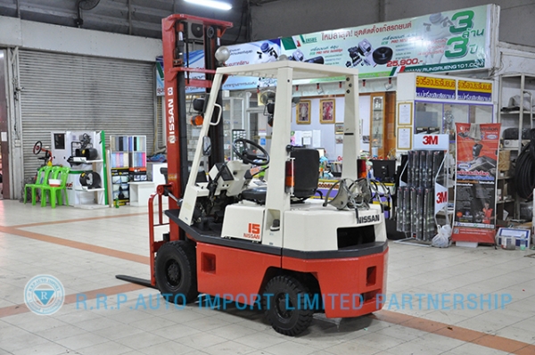 ขายรถโฟล์คลิฟท์มือสอง NISSAN รุ่น H01-004203 ราคา155,000 บาทนำเข้าจากประเทศญี่ปุ่น 100\% ไม่เคยใช้งานในประเทศไทย