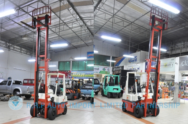 ขายรถโฟล์คลิฟท์มือสอง NISSAN รุ่น H01-004203 ราคา155,000 บาทนำเข้าจากประเทศญี่ปุ่น 100\% ไม่เคยใช้งานในประเทศไทย