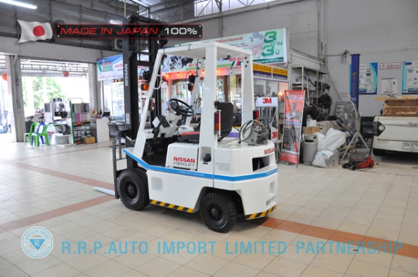 ขายรถโฟล์คลิฟท์มือสอง NISSAN รุ่น H01-004203 ราคา155,000 บาทนำเข้าจากประเทศญี่ปุ่น 100\% ไม่เคยใช้งานในประเทศไทย