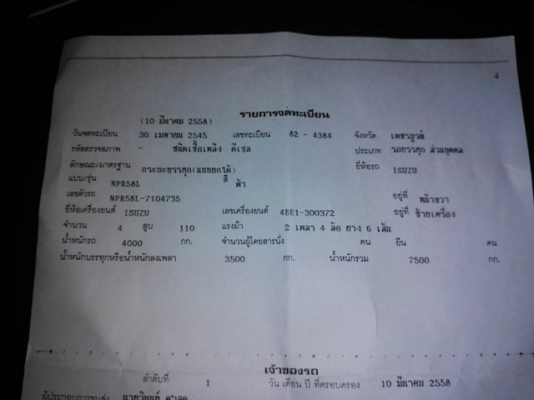 ขายรถดั้มหกล้ออีซู NPR -เครื่อง 4BE1- 110แรงม้า ดั้มยิงหลังFหน้า Fหลัง รถปี2545