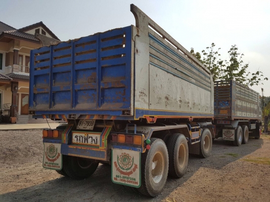 ขายบรรทุกดั้มพ่วง แม่ลูก Isuzu  360 แรง 3เพลายัด