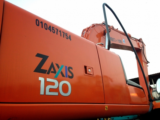 HITACHI ZX120 ญี่ปุ่นแท้ สภาพ 99\% เหมือนรถใหม่ แทรคใหญ่ 70เซน ชั่วล่างเต็ม ไฟฟ้าครบ เอวแน่น แอร์เย็น โทร.090-986-2521 อ๊อบ