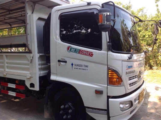 ขายรถบรรทุกหกล้อ HINO FC9J เครื่อง 175 แรง ปี 57 ไมล์ 59,xxx กะบะช่วงยาว 6.50 เมตร ทะเบียนพร้อม