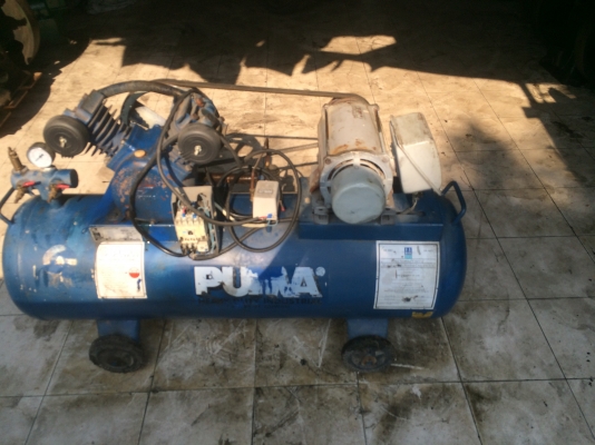 ขายปั้มลม  puma  ถัง  148  ลิตร มอเตอร์  2  แรง