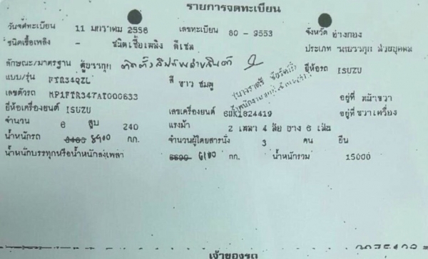 ขาย รถ 6 ล้อใหญ่ ISUZU FTR 240 ปี 56 ยาว 7.2 เมตร