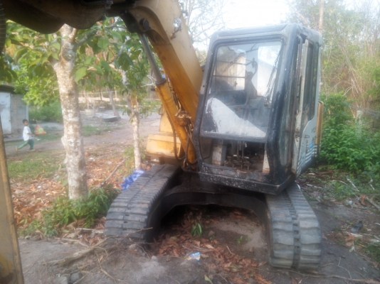 ขายรถแบคโฮ SUMITOMO S160 F2 แทรคยาง บูมสไล ปั๊มยูชิดะ ราคา 320000