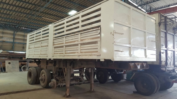 ขาย หางเซมิดั้ม 3 เพลายัด ลงเล่มแล้ว ยาว 7.50 เมตร กระทะล้อมีให้ครบ เสาและแผงข้างกระบะทำใหม่หมด เอกสารเล่มทะเบียนพร้อมโอน